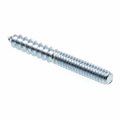 Prime-Line Hanger Bolts, 1/4 in.-20 X 2 in., Plain Steel, 15PK 9049722